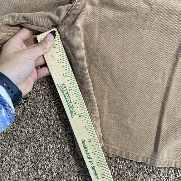 Vintage Hunt Club Denim Bermuda Shorts Jorts Jeans Size 16 Women’s Brown Tan - Picture 7 of 8